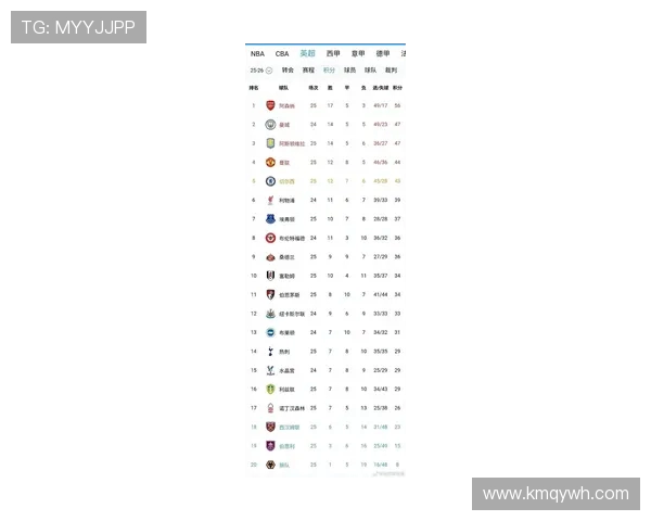 英超球队的比赛数据统计